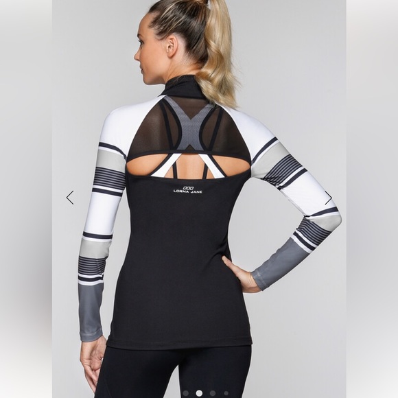 Lorna Jane Pipeline Excel Zip Through Jacket Open Back Size XS - Picture 1 of 15